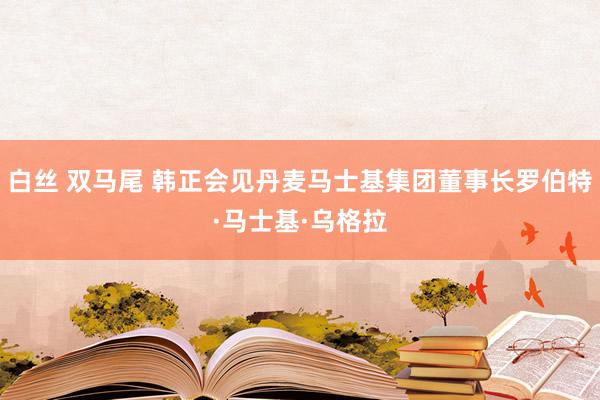 白丝 双马尾 韩正会见丹麦马士基集团董事长罗伯特·马士基·乌格拉