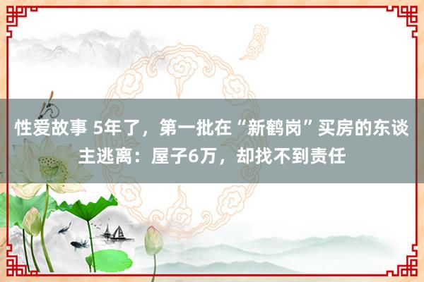 性爱故事 5年了，第一批在“新鹤岗”买房的东谈主逃离：屋子6万，却找不到责任