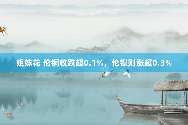 姐妹花 伦铜收跌超0.1%，伦镍则涨超0.3%