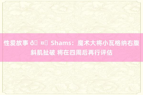 性爱故事 🤕Shams：魔术大将小瓦格纳右腹斜肌扯破 将在四周后再行评估