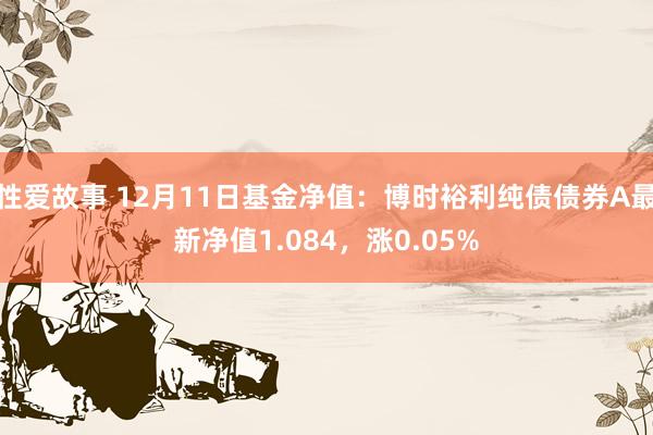 性爱故事 12月11日基金净值：博时裕利纯债债券A最新净值1.084，涨0.05%