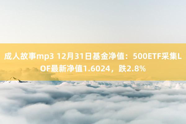 成人故事mp3 12月31日基金净值：500ETF采集LOF最新净值1.6024，跌2.8%