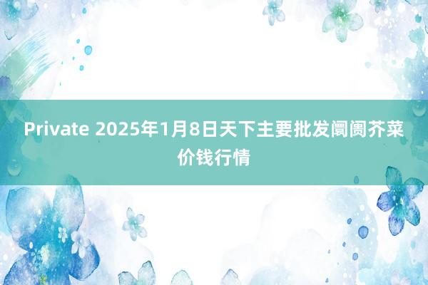 Private 2025年1月8日天下主要批发阛阓芥菜价钱行情