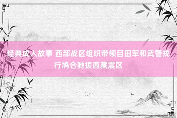 经典成人故事 西部战区组织带领目田军和武警戎行鸠合驰援西藏震区