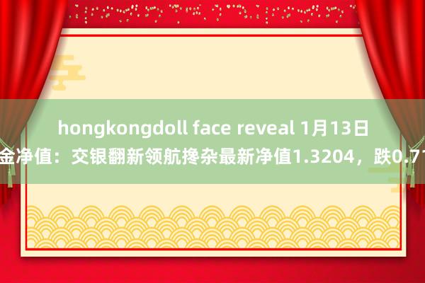 hongkongdoll face reveal 1月13日基金净值：交银翻新领航搀杂最新净值1.3204，跌0.71%