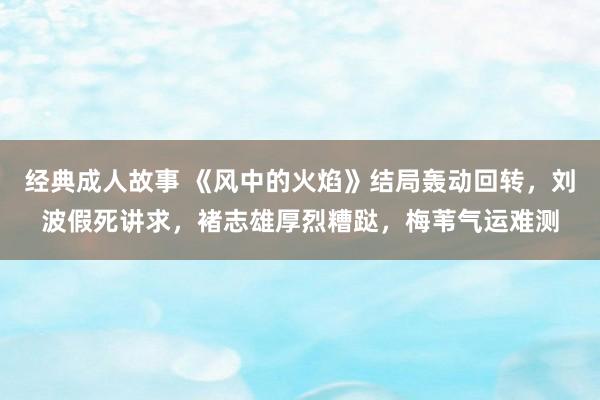 经典成人故事 《风中的火焰》结局轰动回转，刘波假死讲求，褚志雄厚烈糟跶，梅苇气运难测